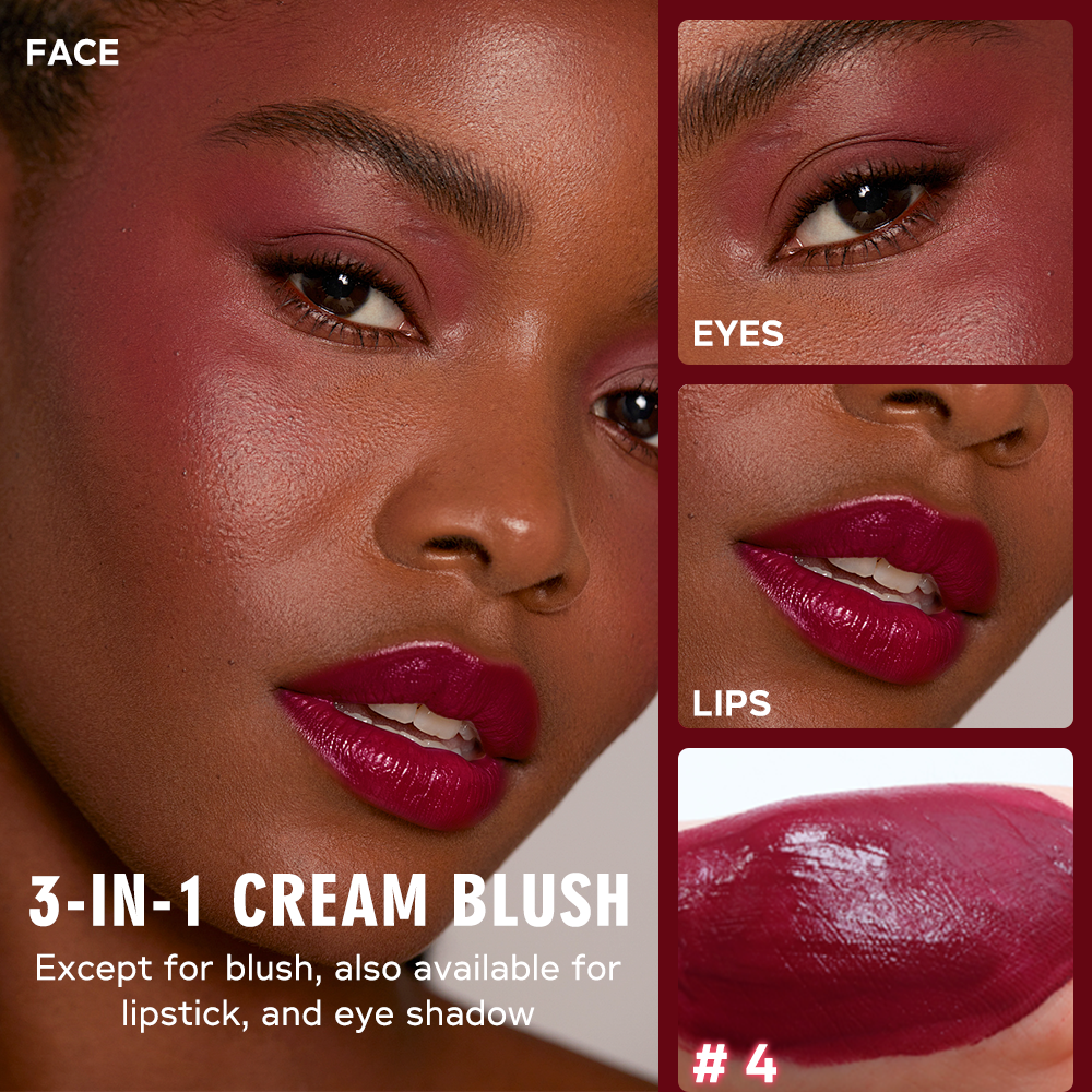 Liquid Blush For Cheeks, Soft Velvet Cream Blush Face Blush Makeup, Pink Blush Red Blush Skin Tint, 