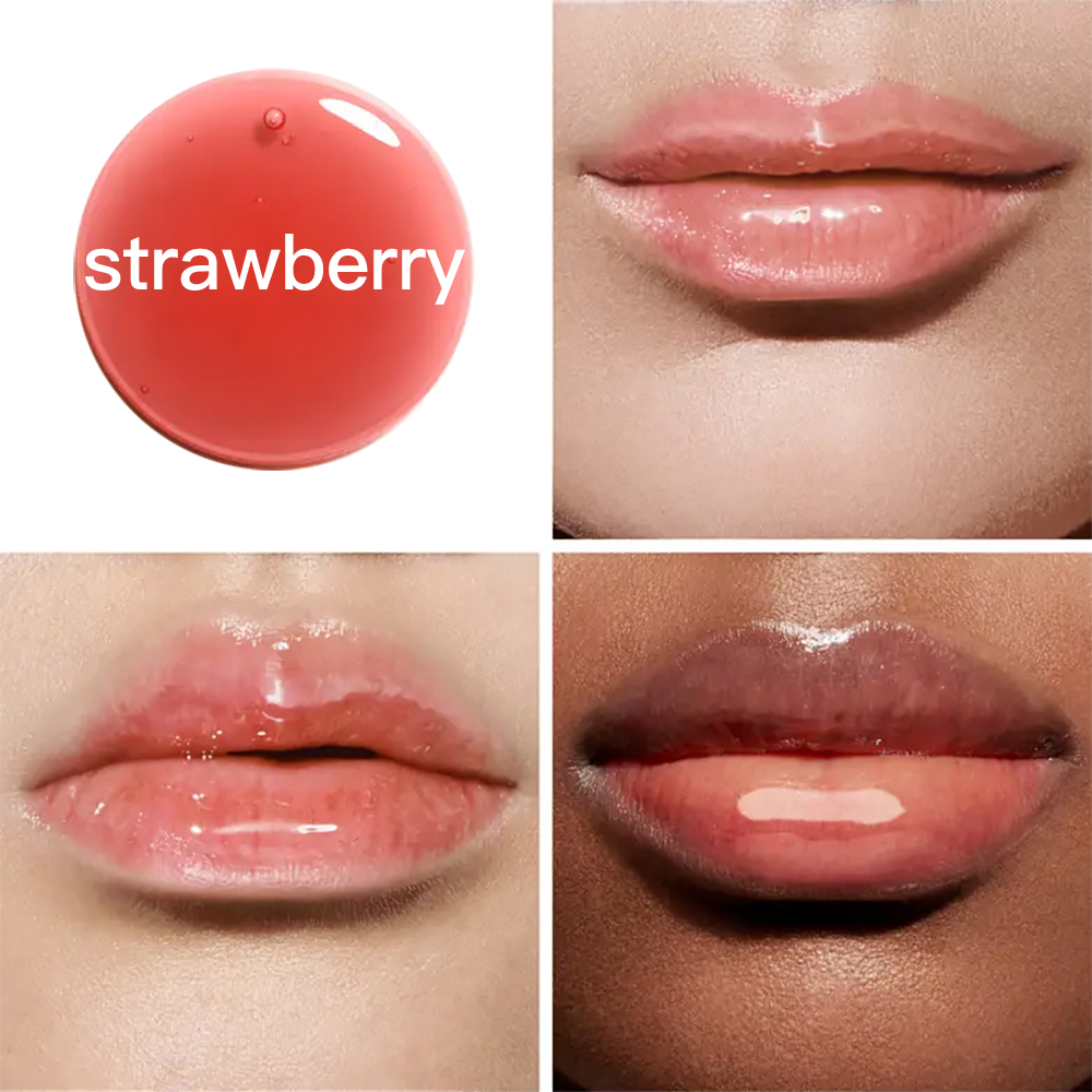 Lip Glow Oil Set - 4 PCS Fruit Extract Moisturizing Plumping Clear Lip Oil Lipgloss Sets for Women (